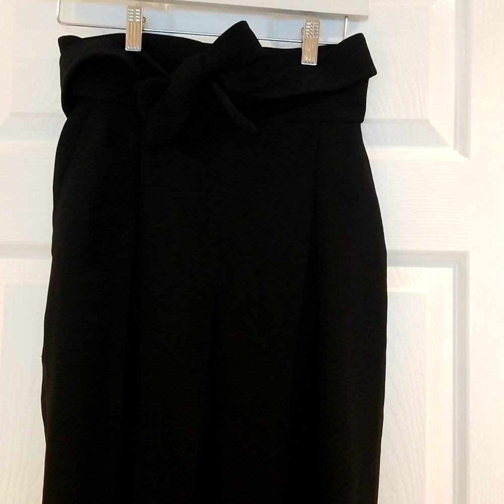 Elegant Black High-Waisted Trousers